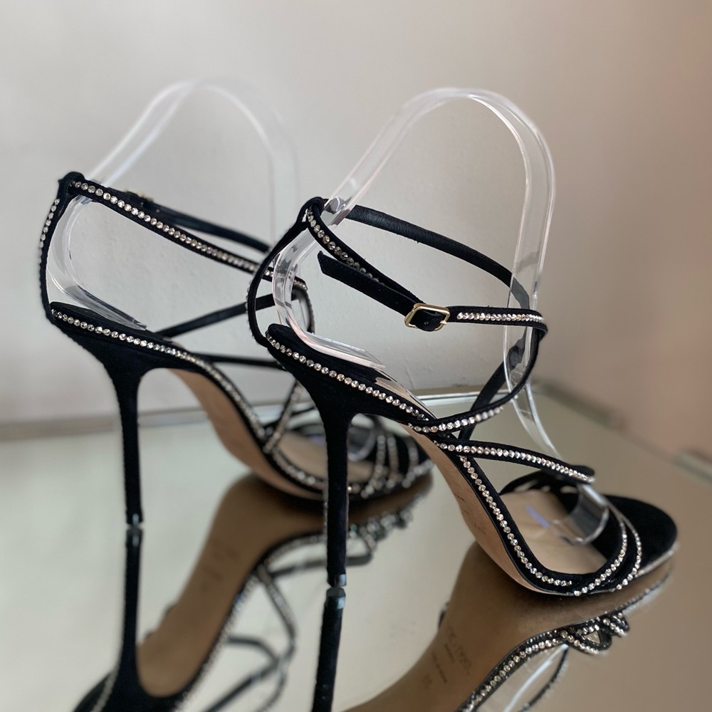 EUC JIMMY CHOO DUDETTE STILETTO SANDALS 38 $1,050 - Picture 14 of 16